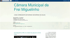 Desktop Screenshot of camarafreimiguelinho.blogspot.com