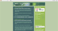 Desktop Screenshot of nelsonvideoediting.blogspot.com