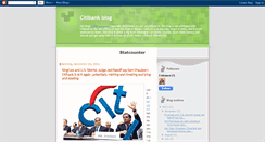 Desktop Screenshot of citibankblog.blogspot.com