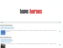 Tablet Screenshot of hopefortheheroes.blogspot.com