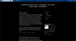 Desktop Screenshot of cookiecuttercollegestudent.blogspot.com