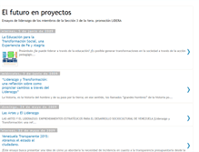 Tablet Screenshot of elfuturoenproyectos.blogspot.com