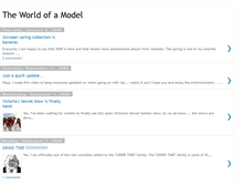 Tablet Screenshot of ddls-theworldofamodel.blogspot.com