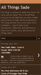 Mobile Screenshot of allthingssade.blogspot.com
