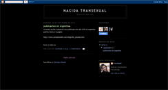 Desktop Screenshot of nacidatransexual.blogspot.com