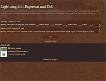 Tablet Screenshot of lightningdeli.blogspot.com