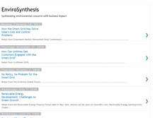 Tablet Screenshot of envirosynthesis.blogspot.com