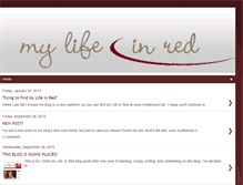 Tablet Screenshot of my-red-life.blogspot.com