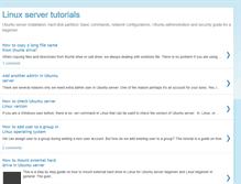 Tablet Screenshot of linuxservertutorials.blogspot.com