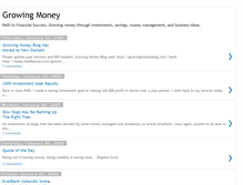 Tablet Screenshot of growingmoney.blogspot.com