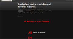 Desktop Screenshot of footballers-online.blogspot.com