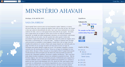 Desktop Screenshot of ministerioahavah.blogspot.com