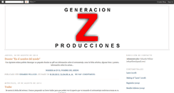 Desktop Screenshot of generacionzproducciones.blogspot.com