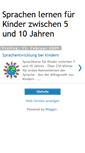 Mobile Screenshot of kinder-sprachenlernen24.blogspot.com