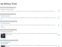 Tablet Screenshot of mymilitarytruth.blogspot.com