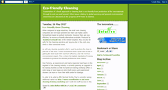Desktop Screenshot of ecocleaning.blogspot.com