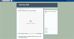 Desktop Screenshot of plaidday2008.blogspot.com