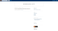 Desktop Screenshot of homelessguy.blogspot.com