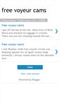 Mobile Screenshot of free-voyeur-cams.blogspot.com