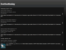 Tablet Screenshot of livefoottoday.blogspot.com