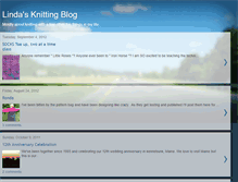 Tablet Screenshot of lindaknittingblog.blogspot.com