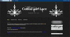 Desktop Screenshot of cottonandlacehandmade.blogspot.com