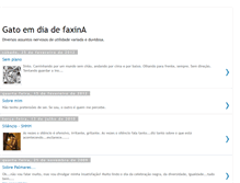 Tablet Screenshot of gatoemdiadefaxina.blogspot.com