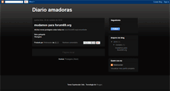 Desktop Screenshot of diarioamadoras.blogspot.com