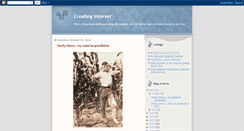 Desktop Screenshot of creatinginterest.blogspot.com