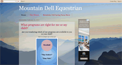 Desktop Screenshot of mountaindell.blogspot.com