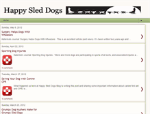 Tablet Screenshot of happysleddogs.blogspot.com