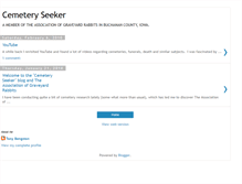 Tablet Screenshot of cemeteryseeker.blogspot.com