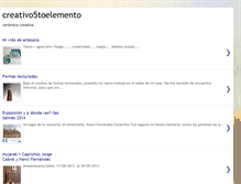 Tablet Screenshot of creativo5toelemento.blogspot.com