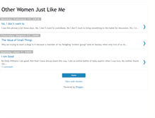 Tablet Screenshot of otherwomenjustlikeme.blogspot.com