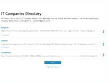 Tablet Screenshot of itcompanydirectory.blogspot.com