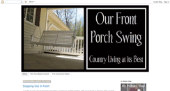 Desktop Screenshot of ourporchswing.blogspot.com