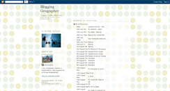 Desktop Screenshot of blogginggeographer.blogspot.com