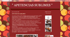 Desktop Screenshot of apetenciassublimes.blogspot.com