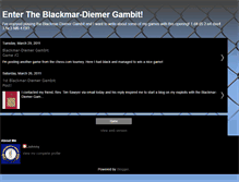 Tablet Screenshot of entertheblackmar-diemergambit.blogspot.com