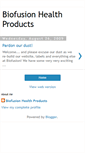 Mobile Screenshot of biofusionhealthproducts.blogspot.com