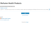 Tablet Screenshot of biofusionhealthproducts.blogspot.com