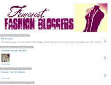 Tablet Screenshot of feministfashionbloggers.blogspot.com