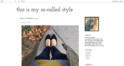 Desktop Screenshot of mysocalledstyle.blogspot.com