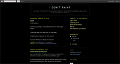 Desktop Screenshot of idontpaint.blogspot.com