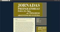 Desktop Screenshot of jornadasculturales2008.blogspot.com