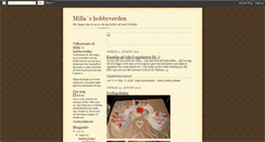 Desktop Screenshot of millashobbyverden.blogspot.com