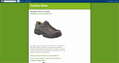 Desktop Screenshot of carolinashoess.blogspot.com