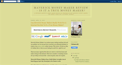 Desktop Screenshot of maverickmoneymakersreviewsite.blogspot.com