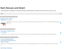 Tablet Screenshot of bankbonusesanddeals.blogspot.com