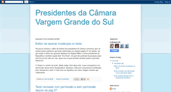 Desktop Screenshot of presidentesdacamaravgs.blogspot.com